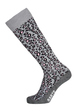 Chaussettes de Ski Barts Unisexe Skisock Animal Print Heather Grey