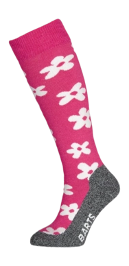 Chaussettes de Ski Barts Enfant Skisock Flower Pink