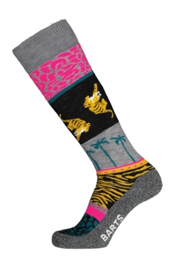 Chaussettes de Ski Barts Unisexe Skisock Jungle Fever Heather Grey