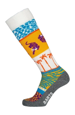Chaussettes de Ski Barts Unisexe Skisock Jungle Fever White