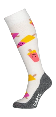 Chaussettes de Ski Barts Enfant Skisock Popsicle Kids White