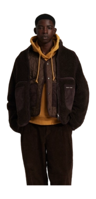Jacket Bram's Fruit Men Fleece Brown