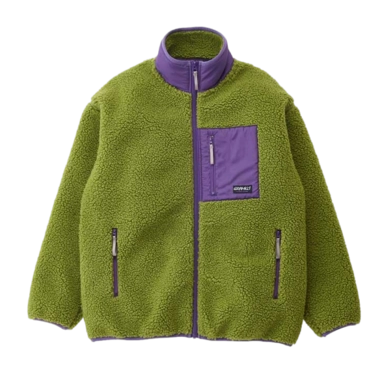 Gramicci Men Sherpa Jacket in Dusted Lime