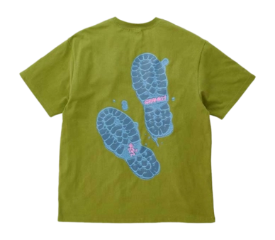 Gramicci Men Footprints Tee Pistachio T-Shirt
