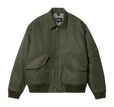 Jacke Carhartt WIP Olten Bomber Unisex Plant / Smoke Green