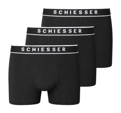 Boxershort Schiesser Men 173983 95/5 Organic Black (3-Pack)