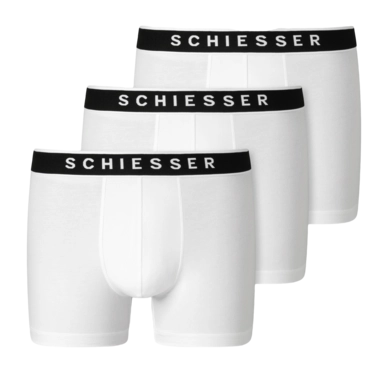 Boxershort Schiesser Men 173983 95/5 Organic White (3-Pack)