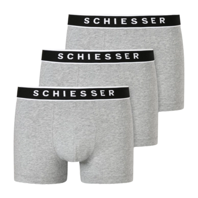 Boxershort Schiesser Men 173983 95/5 Organic Grey Melange (3-Pack)