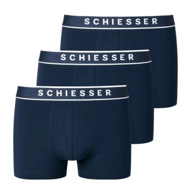 Boxershort Schiesser Men 173983 95/5 Organic Dark Blue (3-Pack)
