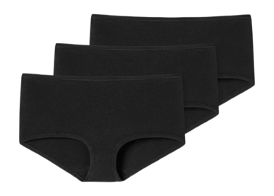 Unterwäsche Schiesser 174392 95/5 Damen Organic Black (3er-Pack)
