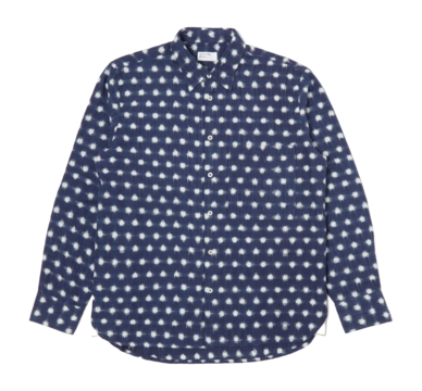 Hemd Universal Works Square Pocket Herren Indigo