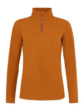 Pullover Protest Women FABRIZ 1/4 Zip Top Nutty Cognac
