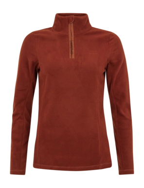 Skipully Protest Women MUTEZ 1/4 Zip Top Uluru Rust