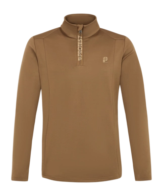 Ski Sweatshirt Protest Men WILL 1/4 Zip Top Sandy Brown