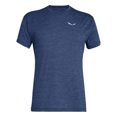 T-Shirt Salewa Puez Melange Dry M S/S Tee Herren Dark Denim Melange