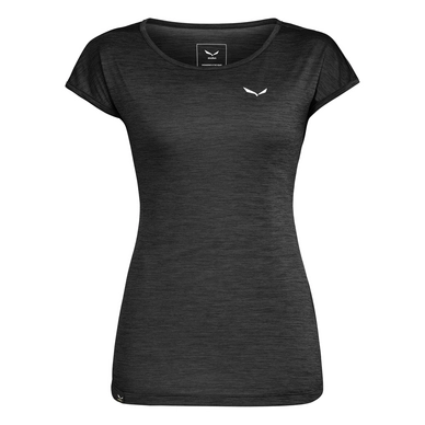T-Shirt Salewa Puez Melange Dry W S/S Tee Damen Black Out Melange