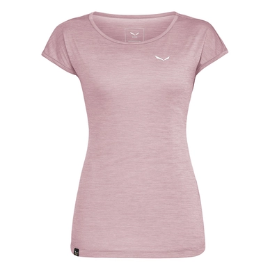 T-Shirt Salewa Puez Melange Dry W S/S Tee Damen Zephyr Melange