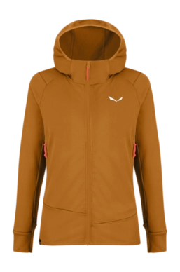 Vest Salewa Women Puez Polarlite W Hooded Jacket Golden Brown