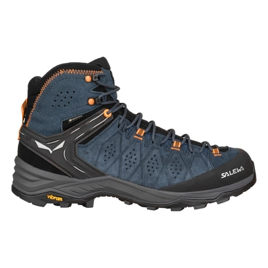 Wandelschoen Salewa Men MS Alp Trainer 2 Mid GTX Dark Denim Fluo Orange