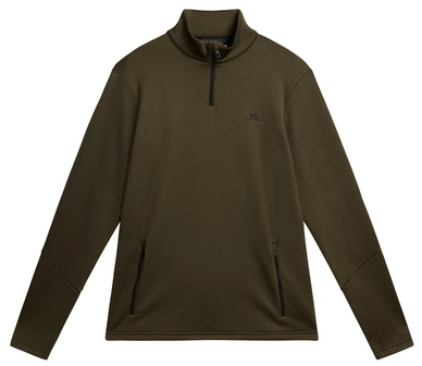 Skipully J.Lindeberg Men Aerial 1/4 Zip Midlayer Forest Green