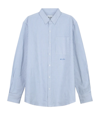 Shirt Olaf Hussein Men Oxford Stripe Off White/Navy
