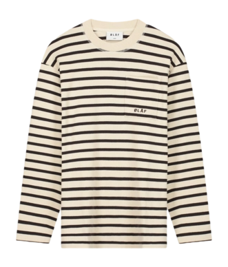 Sweatshirt Olaf Hussein Men Pocket Stripe Off White/Mulch