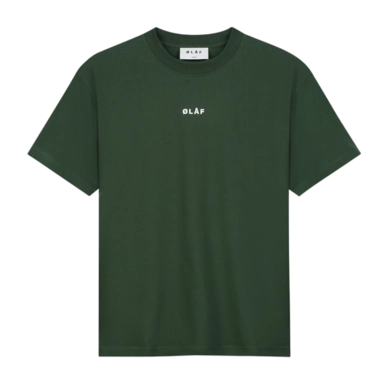 Tee Olaf Hussein Men Block Mountain Green