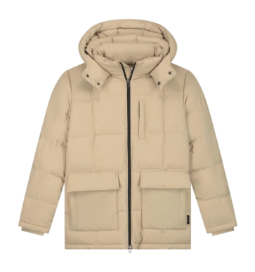 Jacket Olaf Hussein Men Midlong Puffer Beige