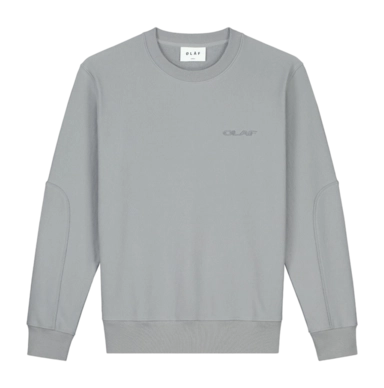 Crewneck Olaf Hussein Men Logo Shade Grey
