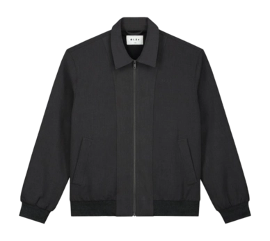 Jacket Olaf Hussein Men Zip Up Grey Melange