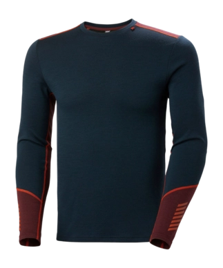 Undershirt Helly Hansen Men Lifa Merino Midweight Crew Midnight