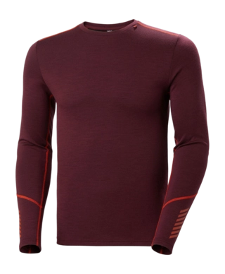 Ondershirt Helly Hansen Men Lifa Merino Midweight Crew Hickory