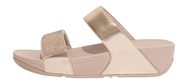 Sandalen FitFlop Lulu Slide Hotfix Damen Rose Gold