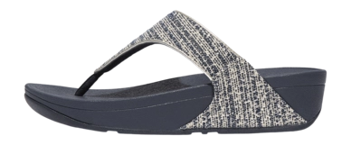 Tongs FitFlop Women Lulu Shimmerweave Toe-Post Midnight Navy Mix