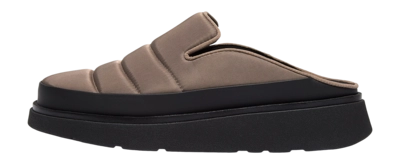 FitFlop Women Gen-Ff Water-Resistant Fabric Leather Minky Grey