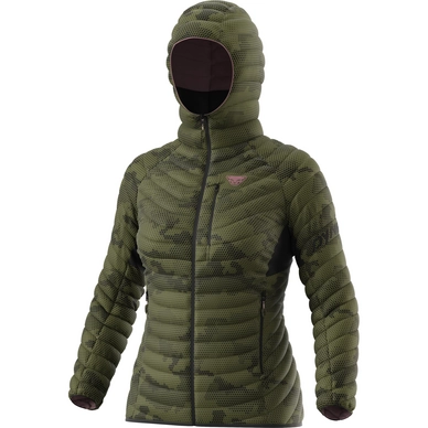 Jas Dynafit Women Radical Graph RDS Down Hooded Jacket W Capulet Olive Camo 0910