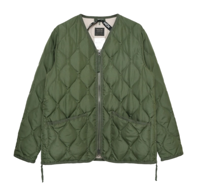Veste Taion Unisex Militaire W-Zip V Neck Down Olive