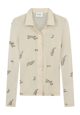 Shirt Olaf Hussein Women AOP Sheer Sand