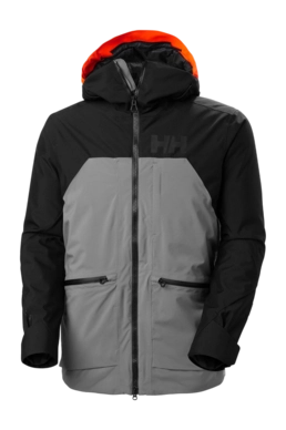 Ski Jacket Helly Hansen Men Straightline Lifaloft 2.0 Concrete