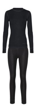 Base Layer Set Icepeak Women Iveye Underwear Black