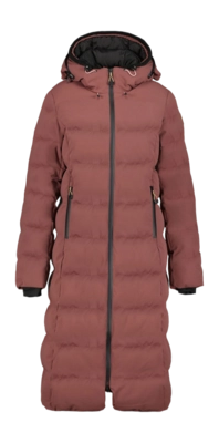 Ski jas Icepeak Women Brilon Downlook Coat Mahogany