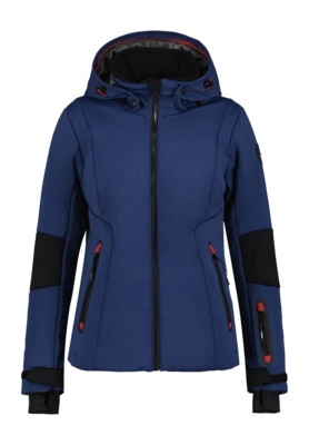 Ski jas Icepeak Women Ecorse Wadded Softshell Jacket Dark Blue