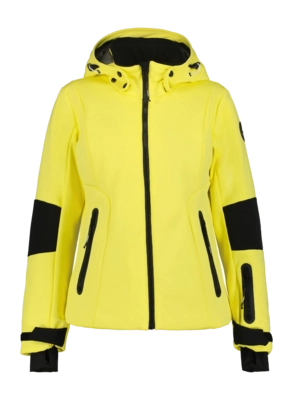 Ski jas Icepeak Women Ecorse Wadded Softshell Jacket Light Yellow