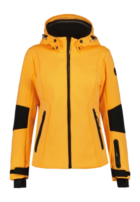 Ski jas Icepeak Women Ecorse Wadded Softshell Jacket Abricot