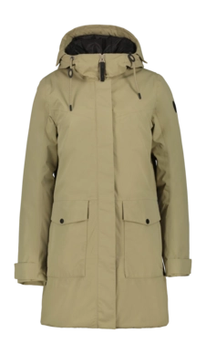 Jacke Icepeak Damen Alpena Wadded Parka Khaki