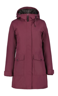 Jacke Icepeak Alpena Wadded Parka Damen Wine