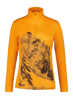 Long Sleeve T-Shirt Icepeak Women Fenton 1/2 Zip Shirt Apricot