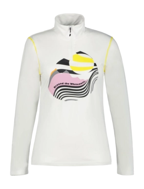 Langarmshirt Icepeak Ellery 1/2 Zip Shirt Damen Optic White