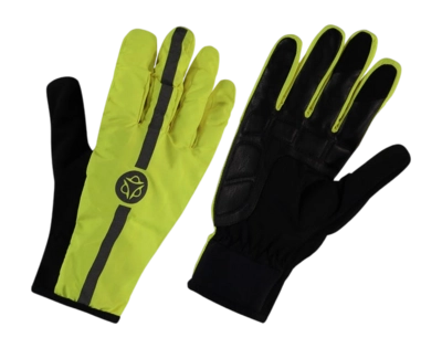 Fietshandschoen AGU Unisex Tech Rain Commuter Hi-vis Hivis Neon Yellow