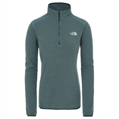 Pullover The North Face 100 Glacier 1/4 Zip Pondrosa Green Trellis Green Stripe Damen